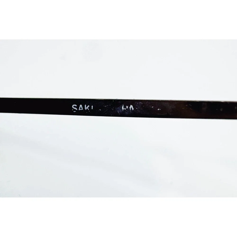Saki Eyeglasses Women Brown Oval Metal Frame 50-19-140 45023